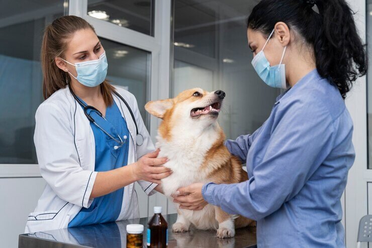 veterinarian-taking-care-pet-dog_23-2149198681